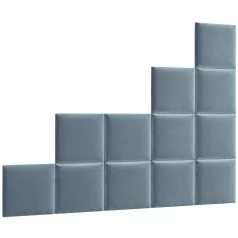 Quadratta 200x160 kárpitozott panel, kék