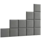 Quadratta 200x160 kárpitozott panel, szürke