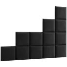 Quadratta 200x160 kárpitozott panel, sötétszürke