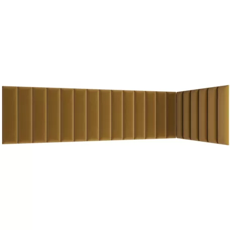 Quadratta 210x90x60 kárpitozott panel, sárga