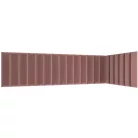 Quadratta 210x90x60 kárpitozott panel, hamvas