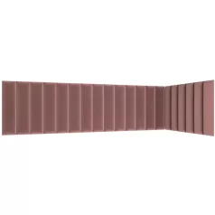 Quadratta 210x90x60 kárpitozott panel, hamvas