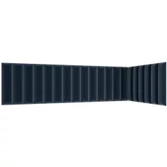Quadratta 210x90x60 kárpitozott panel, sötétkék