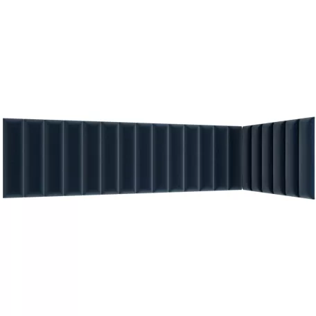 Quadratta 210x90x60 kárpitozott panel, sötétkék