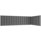 Quadratta 210x90x60 kárpitozott panel, szürke