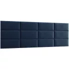 Quadratta 240x90 kárpitozott panel, sötétkék