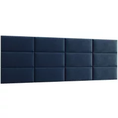 Quadratta 240x90 kárpitozott panel, sötétkék