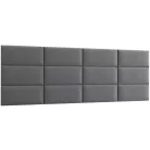 Quadratta 240x90 kárpitozott panel, szürke