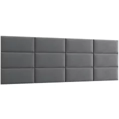 Quadratta 240x90 kárpitozott panel, szürke