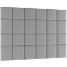 Quadratta 240x180 kárpitozott panel, szürke