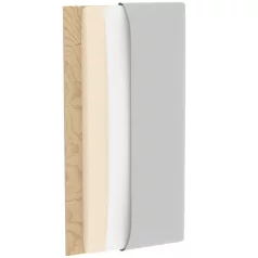 Quadratta 240x180 kárpitozott panel, szürke