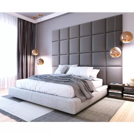 Quadratta 240x180 kárpitozott panel, szürke