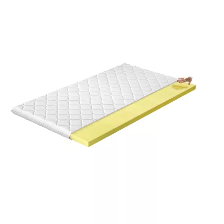 Topper visco 140x200 hipoallergén huzat, fehér