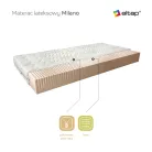 Latex matrac milano 120x200 aloevera, fehér