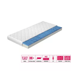 Lauren hab matrac 90x200 hipoallergén huzat, fehér