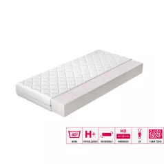 Lino hab matrac 120x200 hipoallergén huzat, fehér