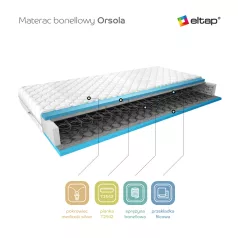 Bonell  matrac orsola 80x200 medicott ezüst, fehér