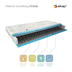 Bonell  matrac orsola 120x200 aloevera, fehér