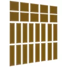 Quadratta 120x195 kárpitozott panel, sárga