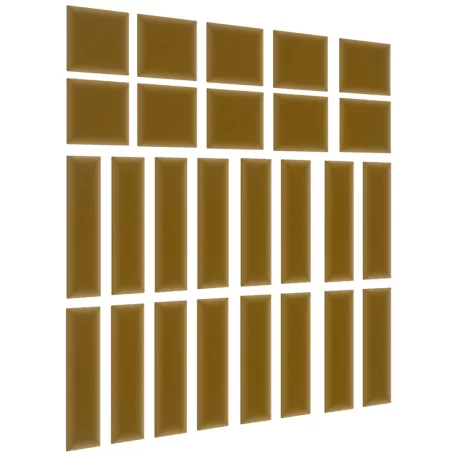 Quadratta 120x195 kárpitozott panel, sárga