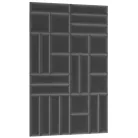 Quadratta 120x195 kárpitozott panel, sötétszürke