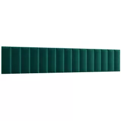 Quadratta 300x60 kárpitozott panel, sötétzöld