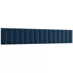 Quadratta 300x60 kárpitozott panel, sötétkék