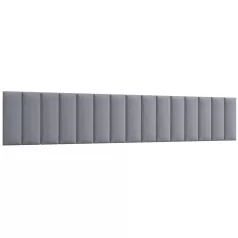 Quadratta 300x60 kárpitozott panel, szürke