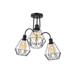 Bendinni, 51x51x50cm csillár, Fekete