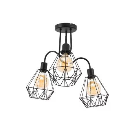 Bendinni, 51x51x50cm csillár, Fekete