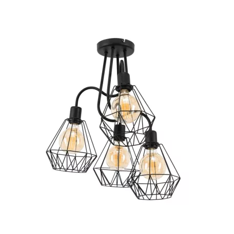 Bendinni, 60x60x50cm csillár, Fekete