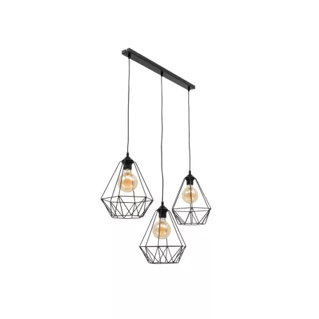 Bendinni, 74x19x110cm függesztett lámpa, Fekete