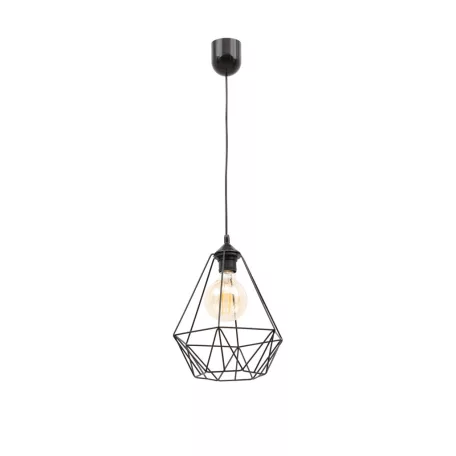 Benigne, 25x25x90cm függesztett lámpa, Fekete