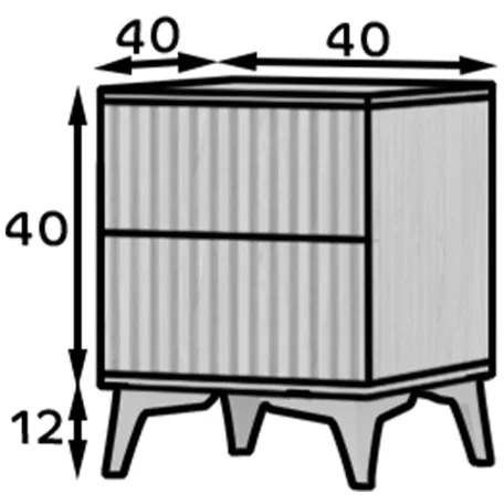 Entsian 40 éjjeliszekrény artisan oak éjjeli szekrény,