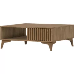   Entsian 80 kávézóasztal kézműves tölgy dohányzóasztal,