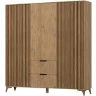 Entsian 185 szekrény artisan oak vitrin,