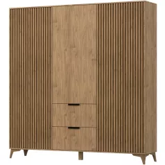 Entsian 185 szekrény artisan oak vitrin,