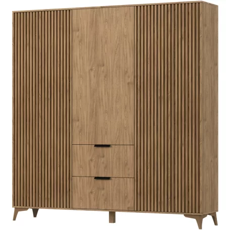 Entsian 185 szekrény artisan oak vitrin,