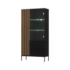 Meorati 100 vitrin fekete, artisan oak vitrin, fekete