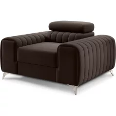 Laurence fotel, sötétbarna