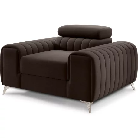 Laurence fotel, sötétbarna