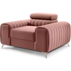 Laurence fotel, rózsaszín