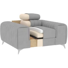 Laurence fotel, sárga