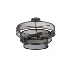 Orabela, 55x55x32cm mennyezeti lámpa, Fekete