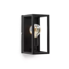 Furtim, 15x30x17cm fali lámpa, Fekete