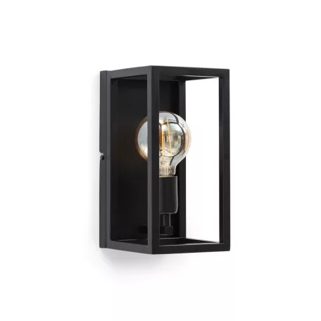 Furtim, 15x30x17cm fali lámpa, Fekete