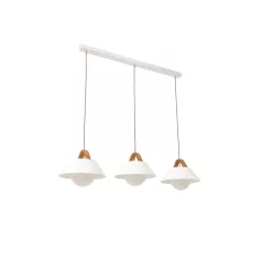 Almitara, 110x110x30cm függesztett lámpa, Fehér