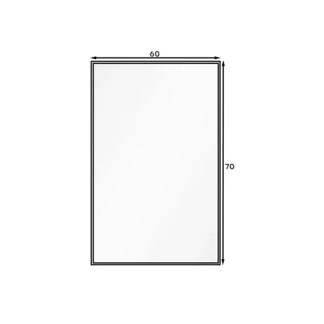 Fellan, 60x70x2, 5cm tükör, fehér