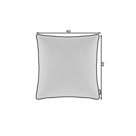 Dekoratív párnahuzat 40x40, 2. borító, Szürke