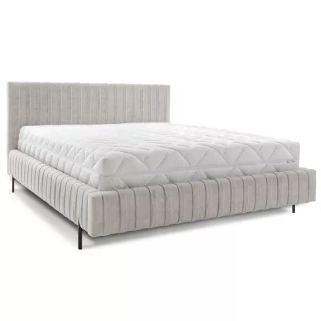 Plissa ágy 160x200  bézs